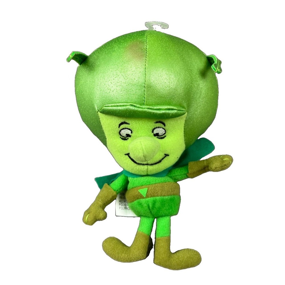 Vintage Flintstones Cartoon The Great Gazoo Little Green Alien Plush Toy 1999